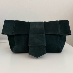 NWT- Banana Republic real suede leather clutch handbag